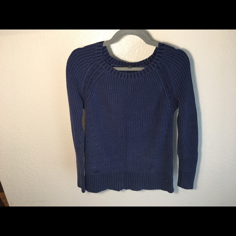 Royal Blue Crewneck Knit Sweater